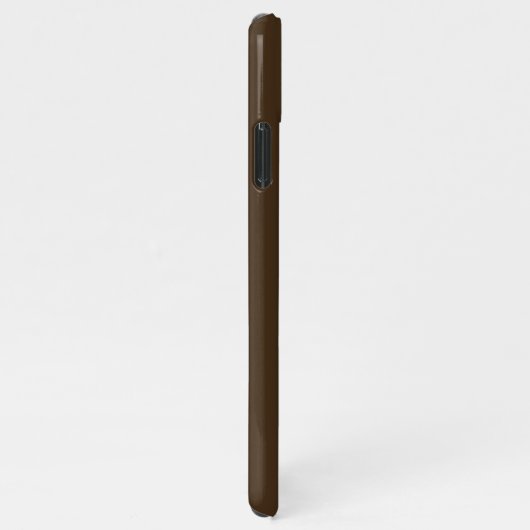 Coque iPhone 11Pro Max brown | Minimal Modern Initial Monogram (Côté droit)
