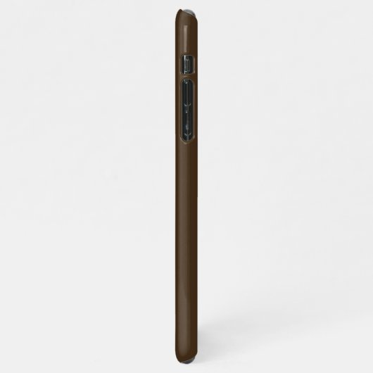 Coque iPhone 11Pro Max  brown | Minimal Modern Initial Monogram  (Côté gauche)