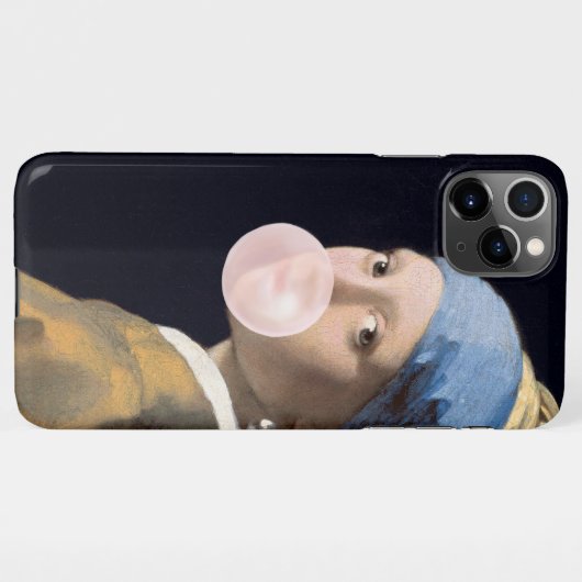 Coque iPhone 11Pro Max Bubble Gum Diva avec oreille perle (Dos Horizontal)