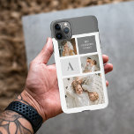 Coque iPhone 11Pro Max Cadeau Collage familial personnalisé<br><div class="desc">Voici notre magnifique Collage Photo à thème gris, le cadeau familial ultime qui capture des souvenirs chéris de façon personnalisée et élégante. Ce collage soigneusement travaillé présente les beaux moments et les liens partagés au sein de votre famille, ce qui en fait un cadeau vraiment spécial et sincère. Avec son...</div>