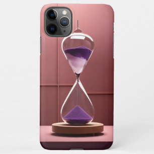 Coque iPhone 11Pro Max Calme vintage : Rose Dusté & Vitre Violet foncé