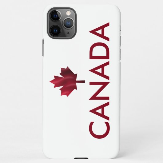 Coque iPhone 11Pro Max Canada et Feuille d'érable rouge (Dos)
