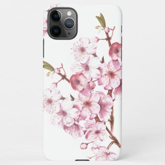 Coque iPhone 11Pro Max Capa para iPhone Flor da Cerejeira (Dos)