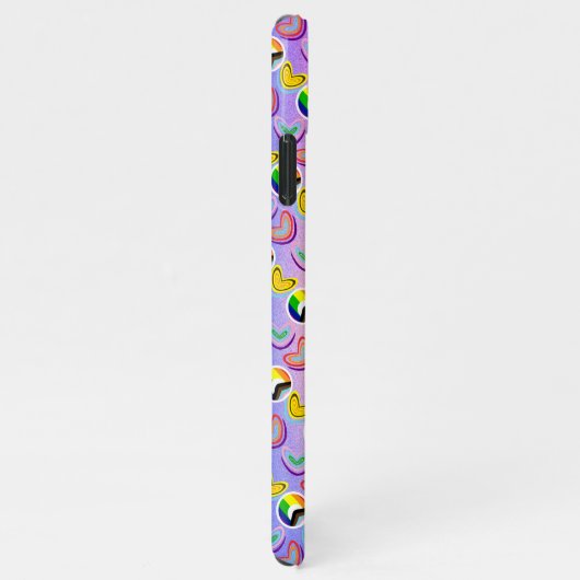 Coque iPhone 11Pro Max Capa Para iPhone RAINBOW Love Lgbtqia+ (Côté droit)