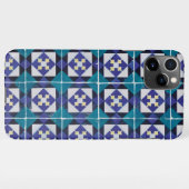 Coque iPhone 11Pro Max Carreaux portugais - Azulejo Diamond géométrique (Dos Horizontal)