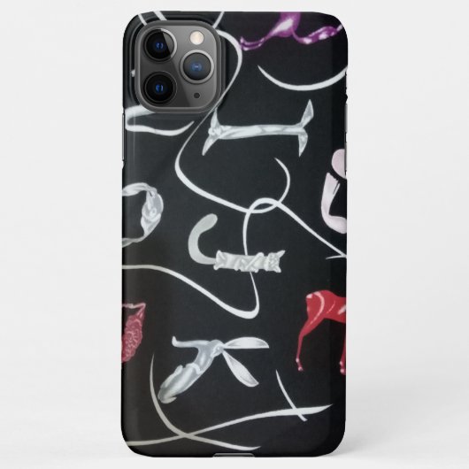 Coque iPhone 11Pro Max Cavalier noir (Dos)