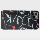 Coque iPhone 11Pro Max Cavalier noir (Dos Horizontal)