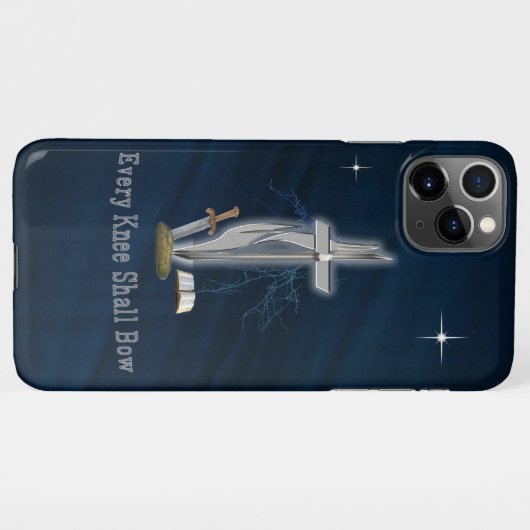 Coque iPhone 11Pro Max Chaque genou doit s'incliner (Dos Horizontal)