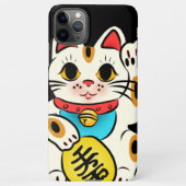 Coque iPhone 11Pro Max chaton chanceux japonais (Dos)