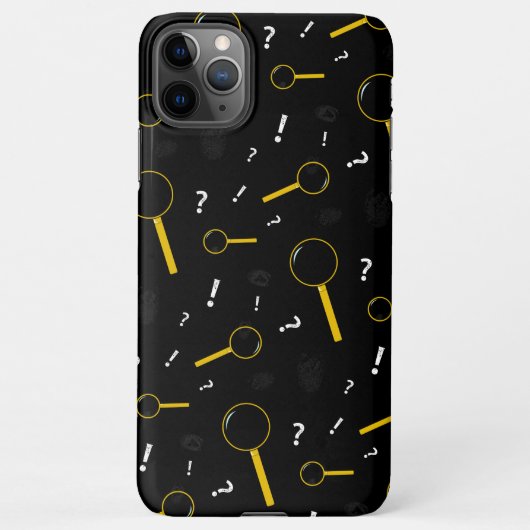 Coque iPhone 11Pro Max Chercheur privé noir (Dos)