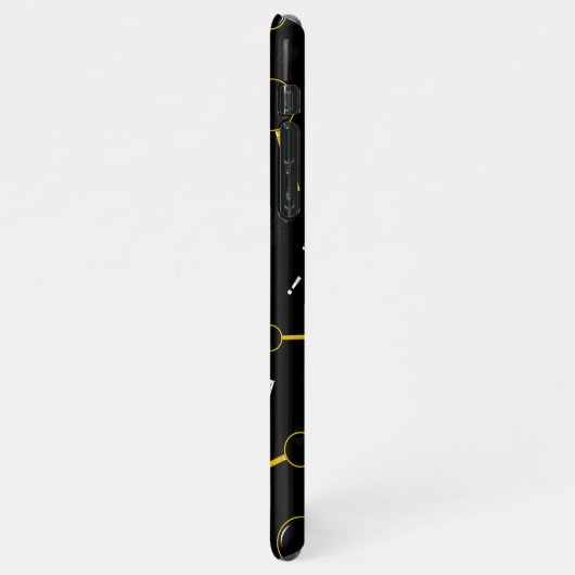 Coque iPhone 11Pro Max Chercheur privé noir (Côté gauche)