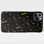 Coque iPhone 11Pro Max Chercheur privé noir (Dos Horizontal)