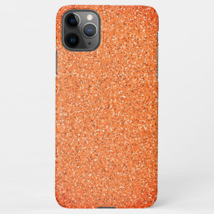 Coque iPhone 11Pro Max Chic Abstrait Orange Gold Gravel Moderne Élégant