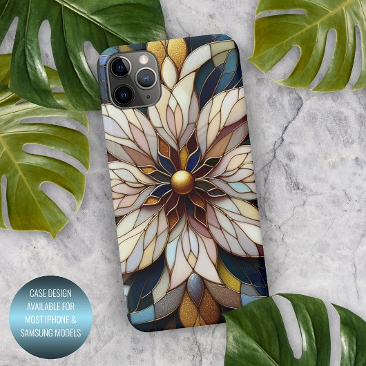 Coque iPhone 11Pro Max Chic Classic Vitrail Floral Art Motif