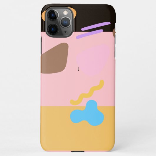 Coque iPhone 11Pro Max Chic moderne pinceau rose iPhone 11 Pro Max Coque (Dos)