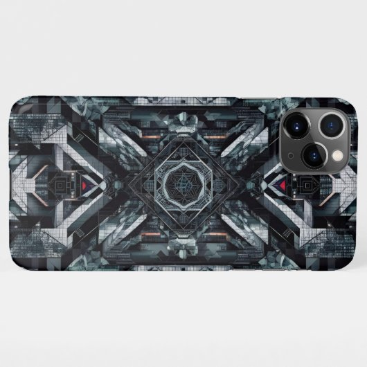 Coque iPhone 11Pro Max Cipher spatial : le coeur inertiel (Dos Horizontal)