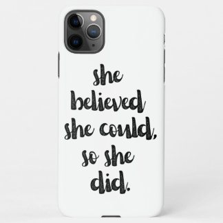 Coque iPhone 11Pro Max Citation féministe inspirante sur le pouvoir fémin