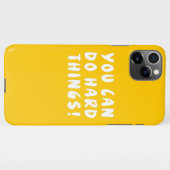 Coque iPhone 11Pro Max Citation Inspirationnelle Jaune Positive  (Dos Horizontal)