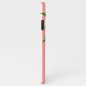 Coque iPhone 11Pro Max Citrons et roses à rayures roses (Côté droit)