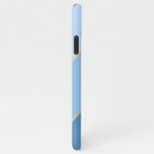 Coque iPhone 11Pro Max Classique Personnalisé Lumière Moyen Bleu foncé Bl (Côté droit)