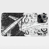 Coque iPhone 11Pro Max Classique rétro SCI-FI (Dos Horizontal)