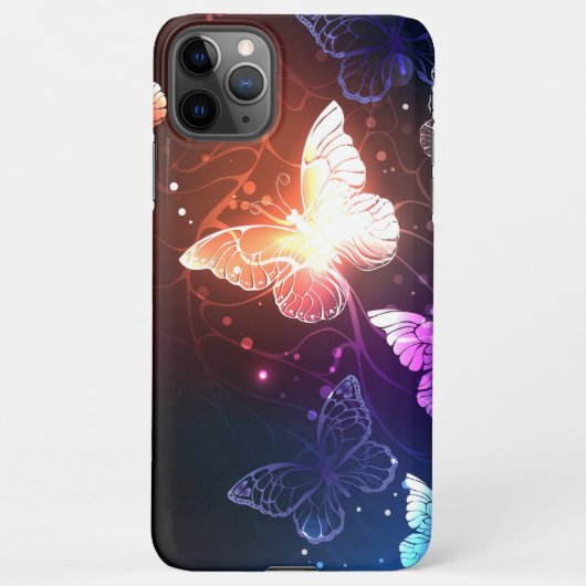Coque iPhone 11Pro Max Clowing Night Butterflies (Dos)