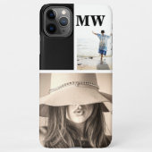 Coque iPhone 11Pro Max Collage des initiales monogrammées personnalisées (Dos)