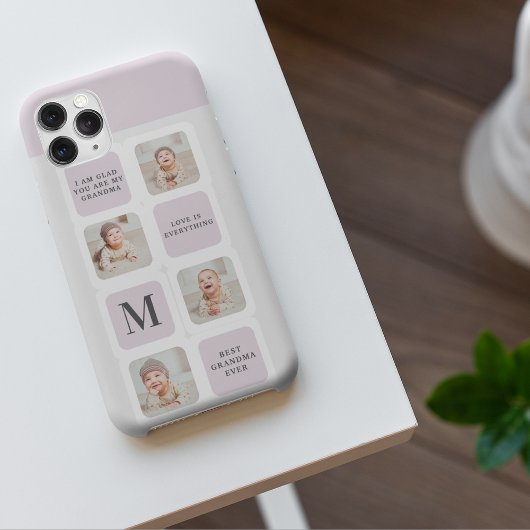 Coque iPhone 11Pro Max Collage Photo & Meilleure Grand-Mère Jamais Meille
