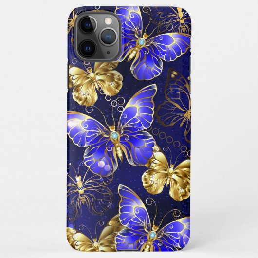 Coque iPhone 11Pro Max Composition avec les papillons Sapphire (Dos)