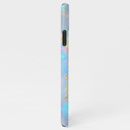 Coque iPhone 11Pro Max conception en pierre optique (Côté droit)