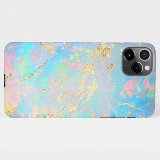 Coque iPhone 11Pro Max conception en pierre optique (Dos Horizontal)