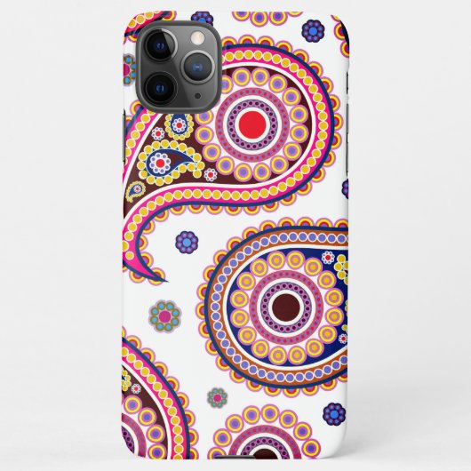 Coque iPhone 11Pro Max Conceptions Paisley Élégantes (Dos)