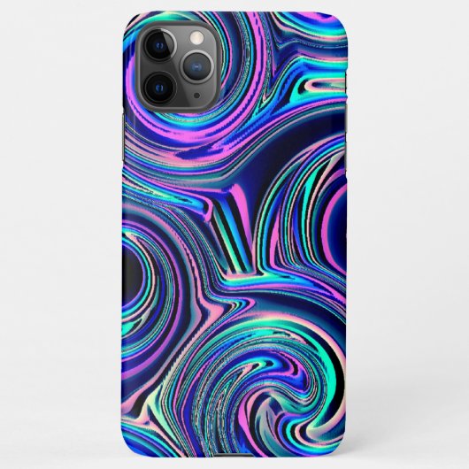 Coque iPhone 11Pro Max Cool bleu turquoise violet rose Motif (Dos)