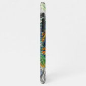 Coque iPhone 11Pro Max Cool funky Retro Chic Fractal Marbled Art Motif (Côté gauche)