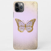 Coque iPhone 11Pro Max coque iphone de conception papillon lavande (Dos)