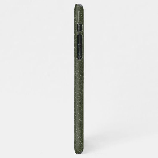 Coque iPhone 11Pro Max Coque iphone de fractionnement de texture verte de (Côté gauche)