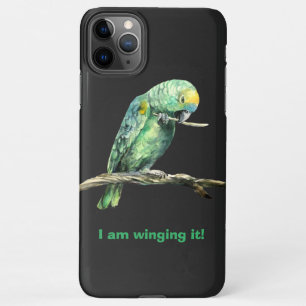 Coque iPhone 11Pro Max Coque iphone de perroquet vert