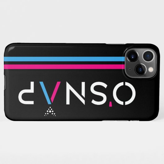Coque iPhone 11Pro Max coque iphone noir O'Snap (Dos Horizontal)