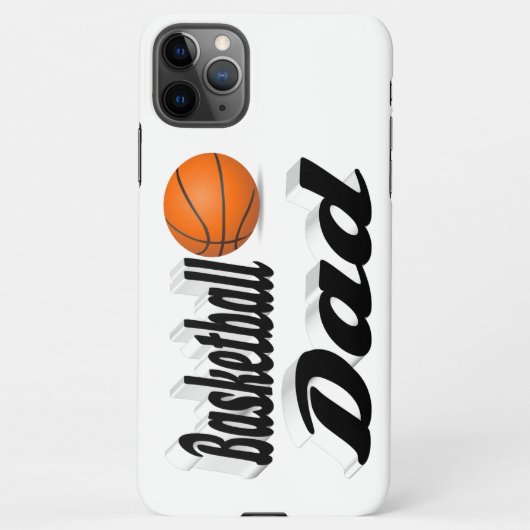 Coque iPhone 11Pro Max Coque iphone papa de basket-ball (Dos)