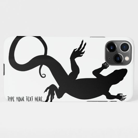 Coque iPhone 11Pro Max Coques iphone d'art Lizard Coques de reptiles pers (Dos Horizontal)