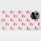 Coque iPhone 11Pro Max Coquette Ribbon Bows and Cherries phone case (Dos Horizontal)