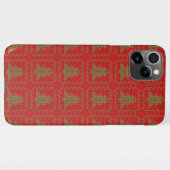 Coque iPhone 11Pro Max Cosy sapin de Noël affreux pull à damiers motif (Dos Horizontal)