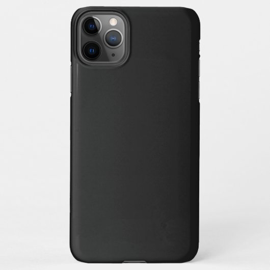 Coque iPhone 11Pro Max Couleur solide noire Eerie (Dos)