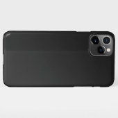 Coque iPhone 11Pro Max Couleur solide noire Eerie (Dos Horizontal)