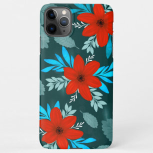 Coque iPhone 11Pro Max couverture de l'iphone de fleurs Red Blossom