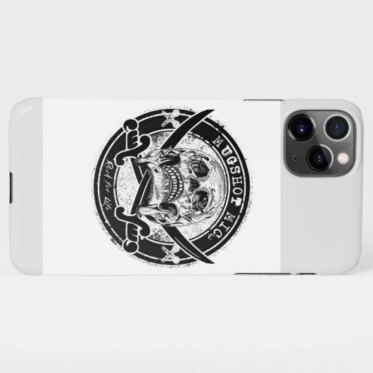 Coque iPhone 11Pro Max Couverture de téléphone mobile Mugshot Mic (Dos Horizontal)
