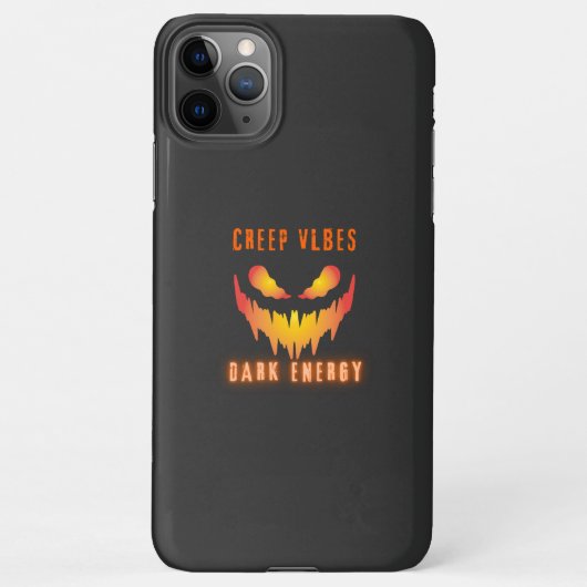 Coque iPhone 11Pro Max Creep Vibes Dark Energy _ Trendy Horror Streetwear (Dos)