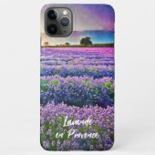 Coque iPhone 11Pro Max Custom Lavande Provence France Coucher de soleil (Dos)