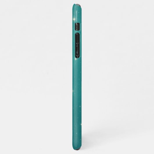 Coque iPhone 11Pro Max Custom Name Turquoise Starry (Côté gauche)