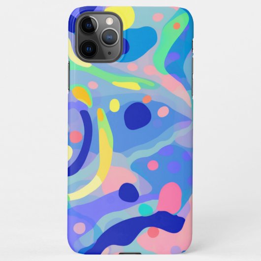 Coque iPhone 11Pro Max Cute Abstrait Pastel Neon Motif répétitif (Dos)